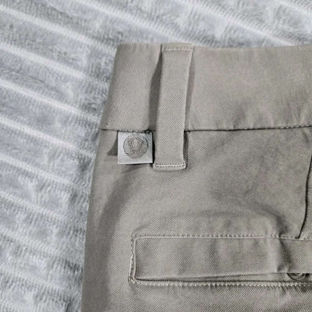 Mens Lululemon Slim Fit Classic Fit Trouser Pants 31x29 Gray